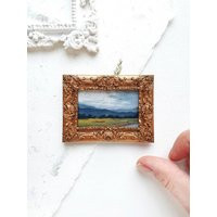 Miniature Oil Painting in Vintage Frame, Original Hand Painted Tiny | Etsy (US)