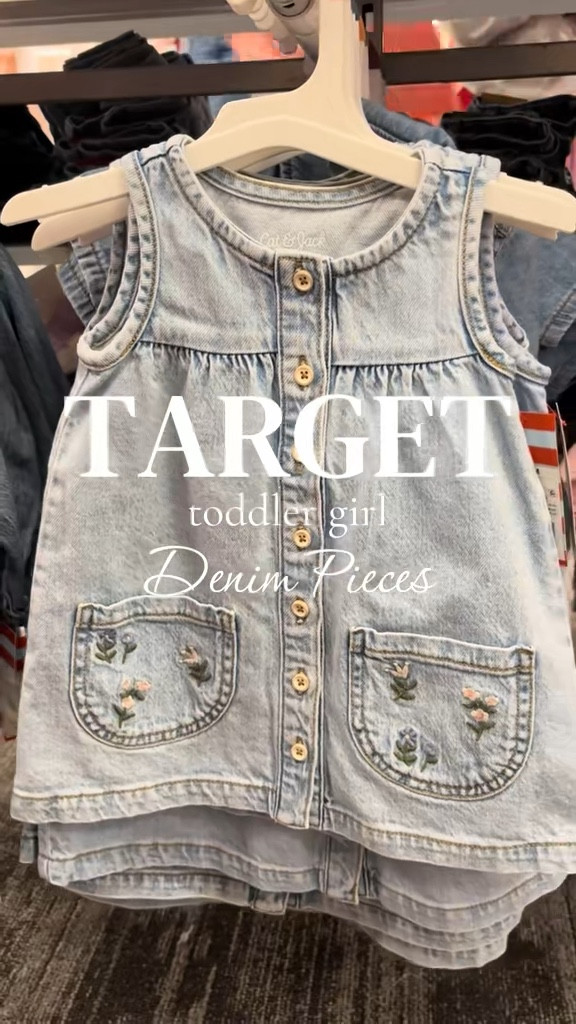 @Target  toddler girl denim for spring 🌸

The cutest denim jackets + dresses for easy everyday toddler outfits. Affordable, versatile, and perfect for layering.

Shop everything here ⬇️

#targetstyle #toddlerfashion #springstyle #ltkfamily #momfinds

#LTKBaby #LTKKids #LTKmomlife