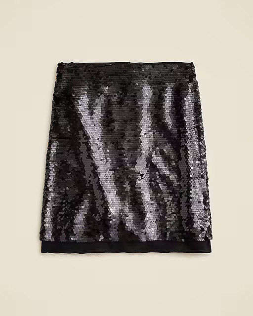 Chiffon-lined sequin skirt | J. Crew US