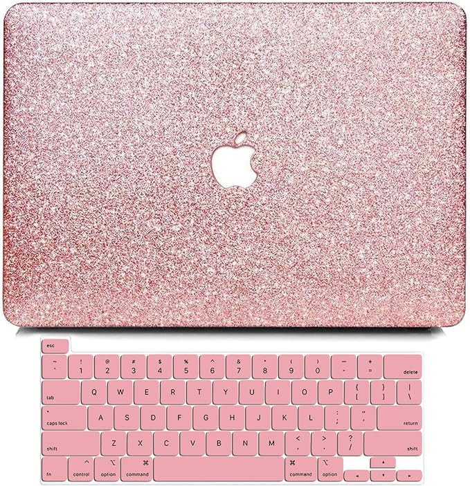 B BELK MacBook Pro 16 Inch Case 2021 2020 2019 Release A2141, Sparkly PU Leather Crystal Smooth S... | Amazon (US)