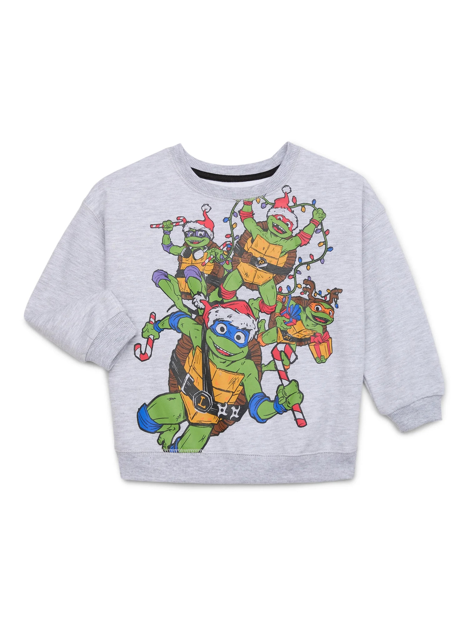 Teenage Mutant Ninja Turtles Toddler Boys Holiday Graphic Crewneck, Sizes 12M- 5T | Walmart (US)