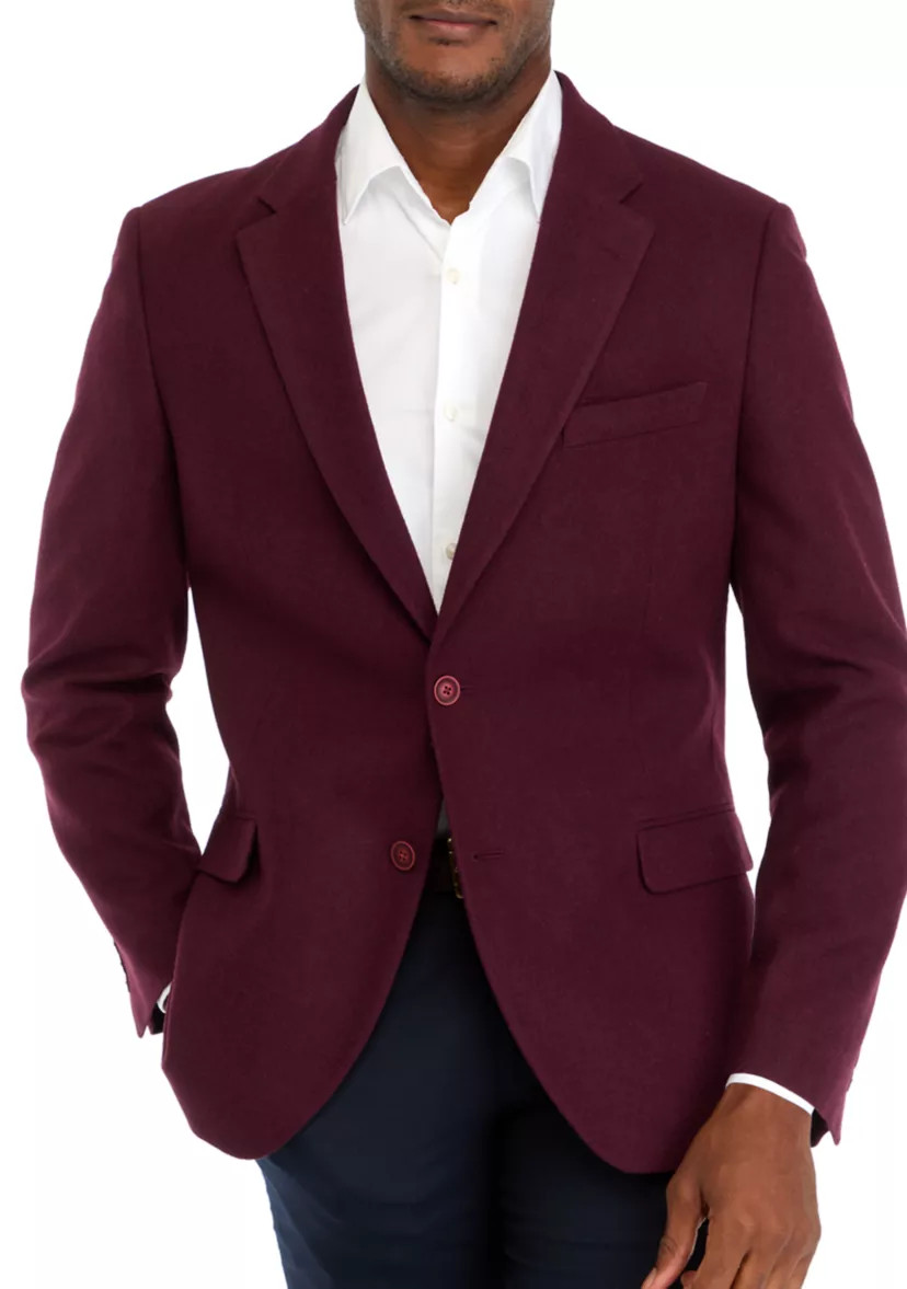 Tweed Solid Sport Coat | Belk