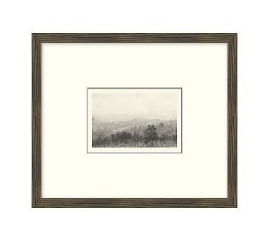 Charcoal V Trees & Mountains Framed Paper With Mat By Aileen Fitzgerald | Pottery Barn (US)