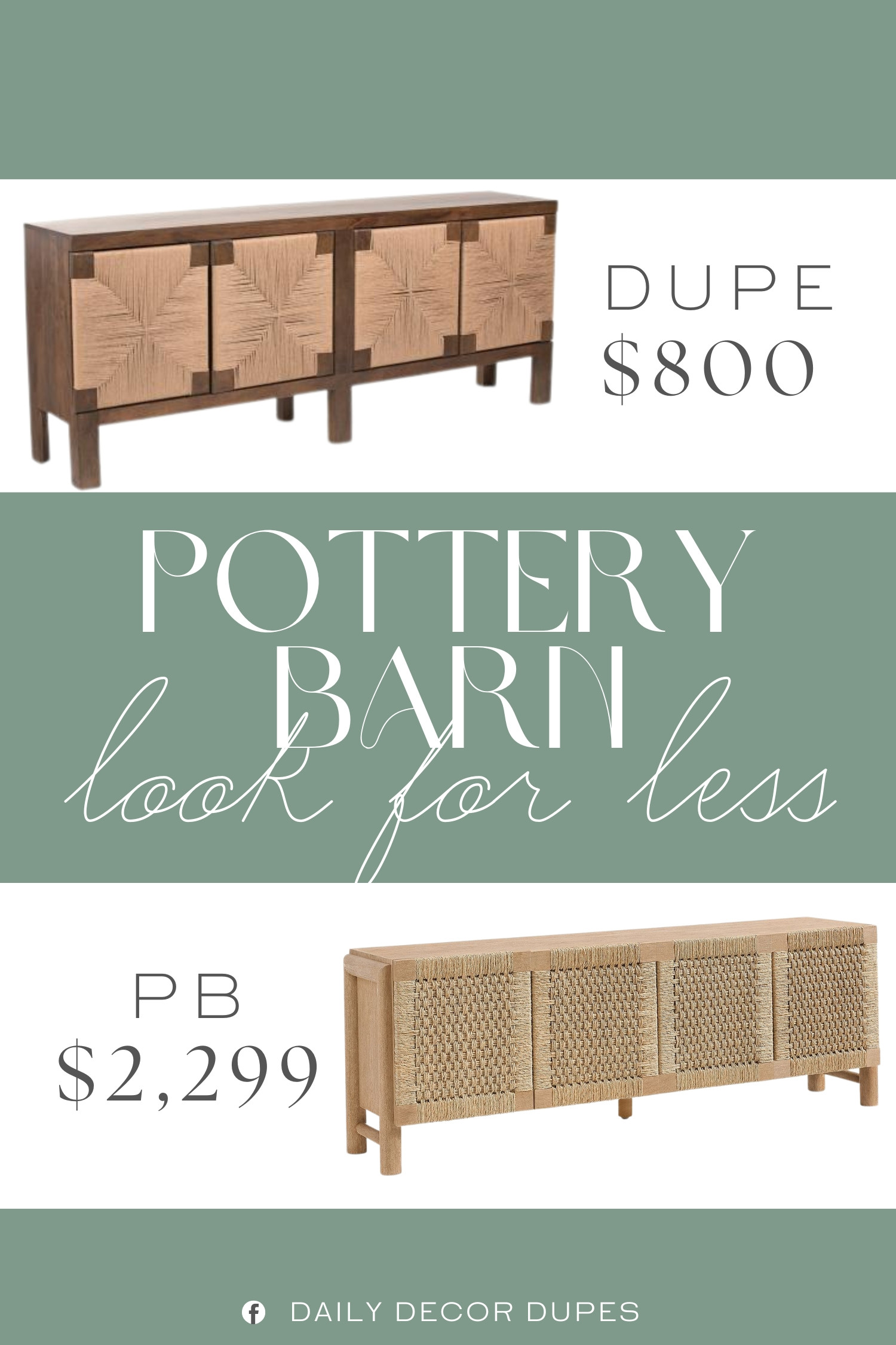 Inspired by Pottery Barn Woven Buffet. Natural Wood Wicker Buffet. Woven Door Sideboard Cabinet. Rattan Door Credenza. Modern Farmhouse Buffet Cabinet. 4-Door Storage Cabinet. Coastal Woven Sideboard. Coastal Storage Cabinet.

Home more affordable option find copy cat similar look for less budget friendly affordable cheap cheaper beautiful pretty. Clearance sale coupon code discount code promo code luxury lookalike look a like Inspo inspiration inspired by idea ideas Love like these? I share multiple every day in my FB group.
#potterybarninspired #wovenbuffet #sideboardcabinet #buffetcabinet #storagecabinet #furniturefinds #credenza #rattancabinet 

 #LTKHome