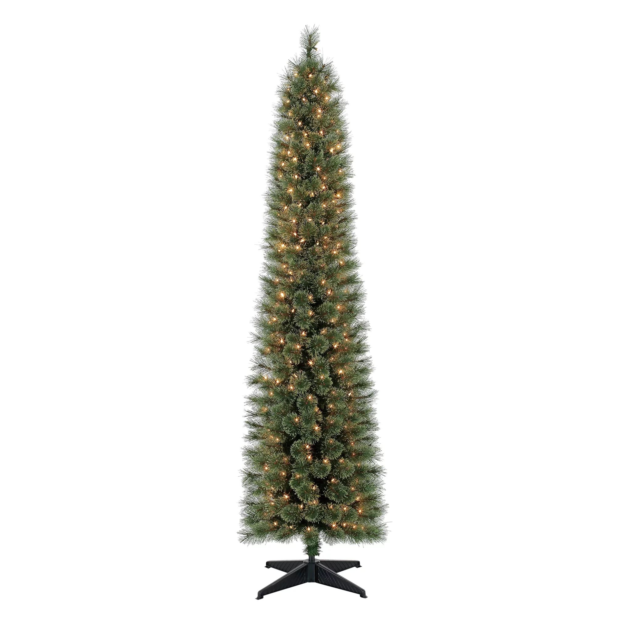 Holiday Time Pre-Lit 7' Shelton Artificial Christmas Tree, Clear-Lights | Walmart (US)