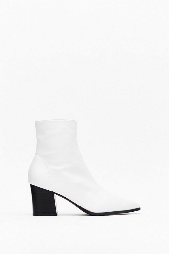 Get 'Em While They're Sock Faux Leather Boots | NastyGal (US & CA)