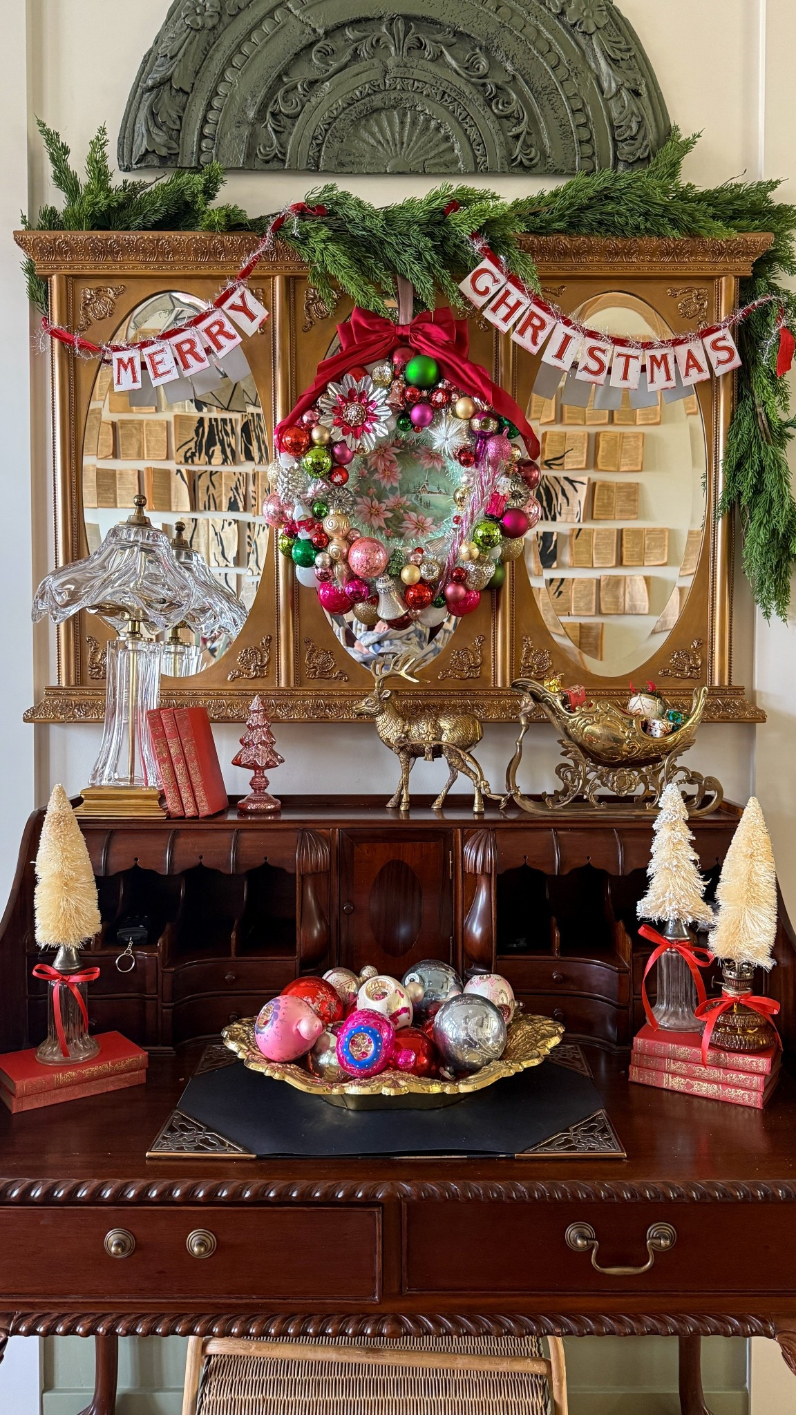 Just a little Christmas cheer in our entryway! Almost everything is vintage but I’ve linked some things for you to get a similar look! 

#LTKHoliday #LTKHome #LTKSeasonal