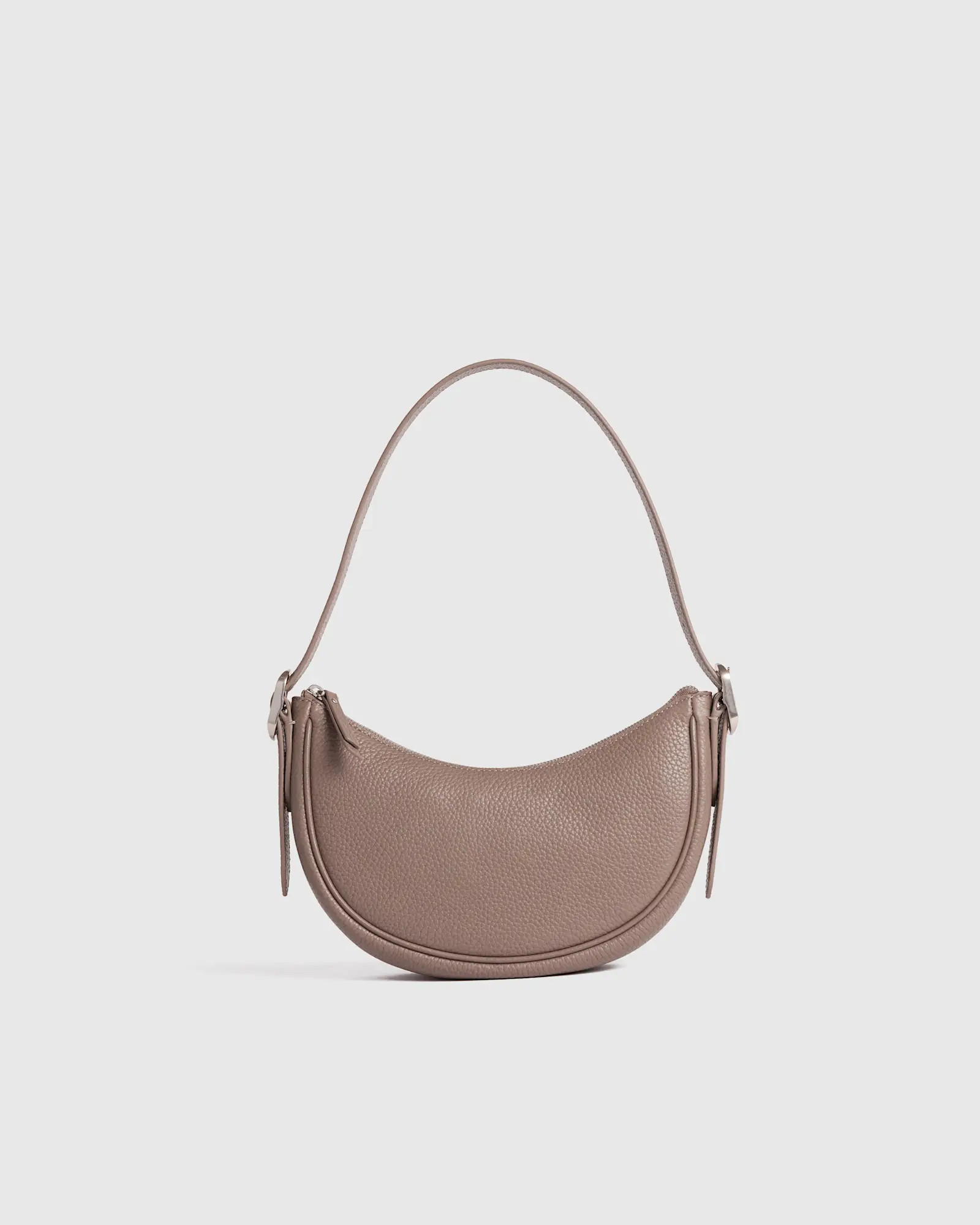 Italian Leather Mini Crescent Shoulder Bag | Quince