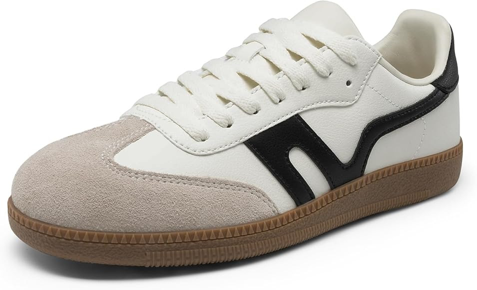 DREAM PAIRS Women's Tennis Sneakers Walking Nia Flat Low-Top Casual Lace-Up Comfortable Fashion S... | Amazon (US)