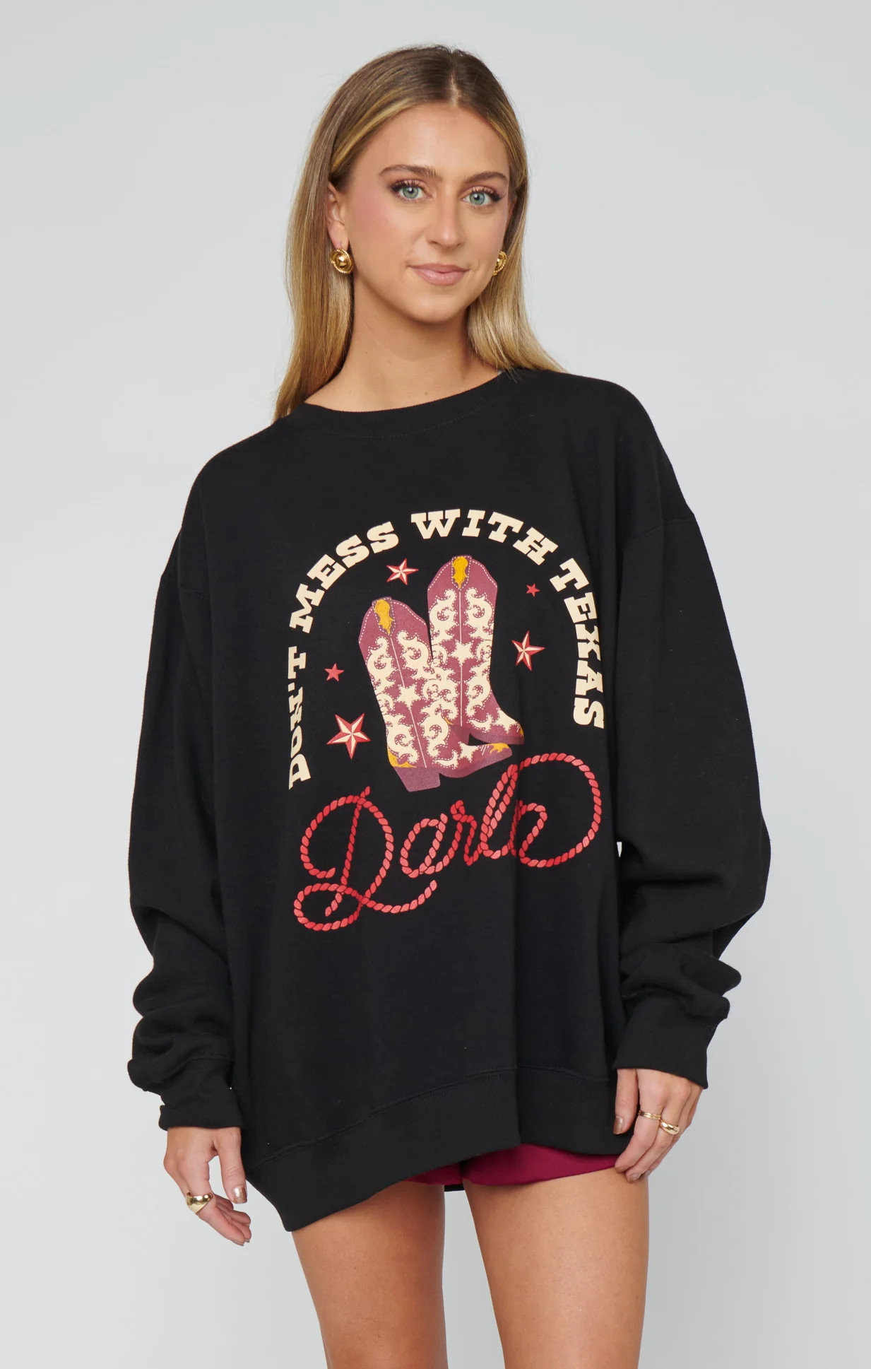 Stanley Sweatshirt, in Texas Graphic, Size: XS | Show Me Your Mumu | Show Me Your Mumu