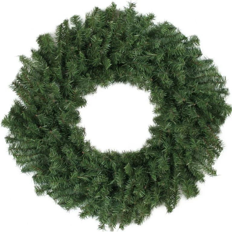 Northlight 30" Unlit Canadian Pine Artificial Christmas Wreath | Walmart (US)