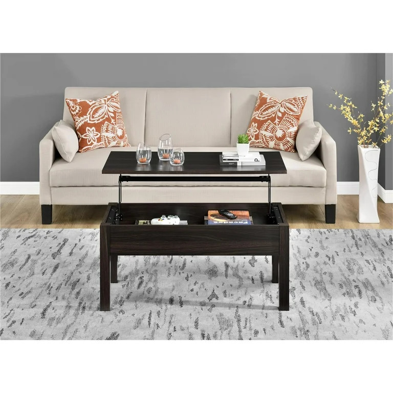 Mainstays Lift Top Coffee Table, Espresso - Walmart.com | Walmart (US)