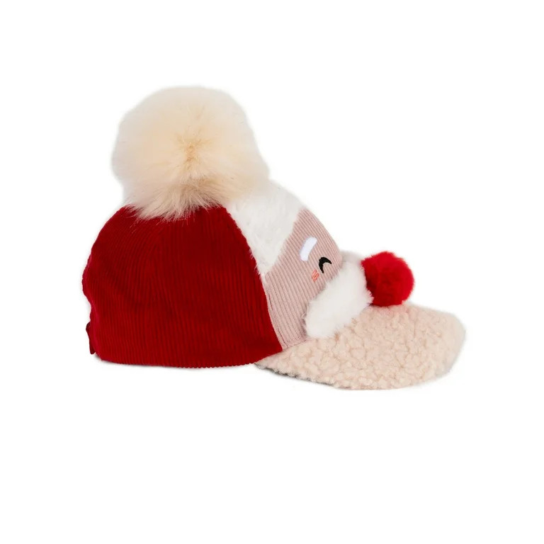 Christmas Santa Sherpa Fleece Baseball Party Cap, Unisex, by Holiday Time | Walmart (US)