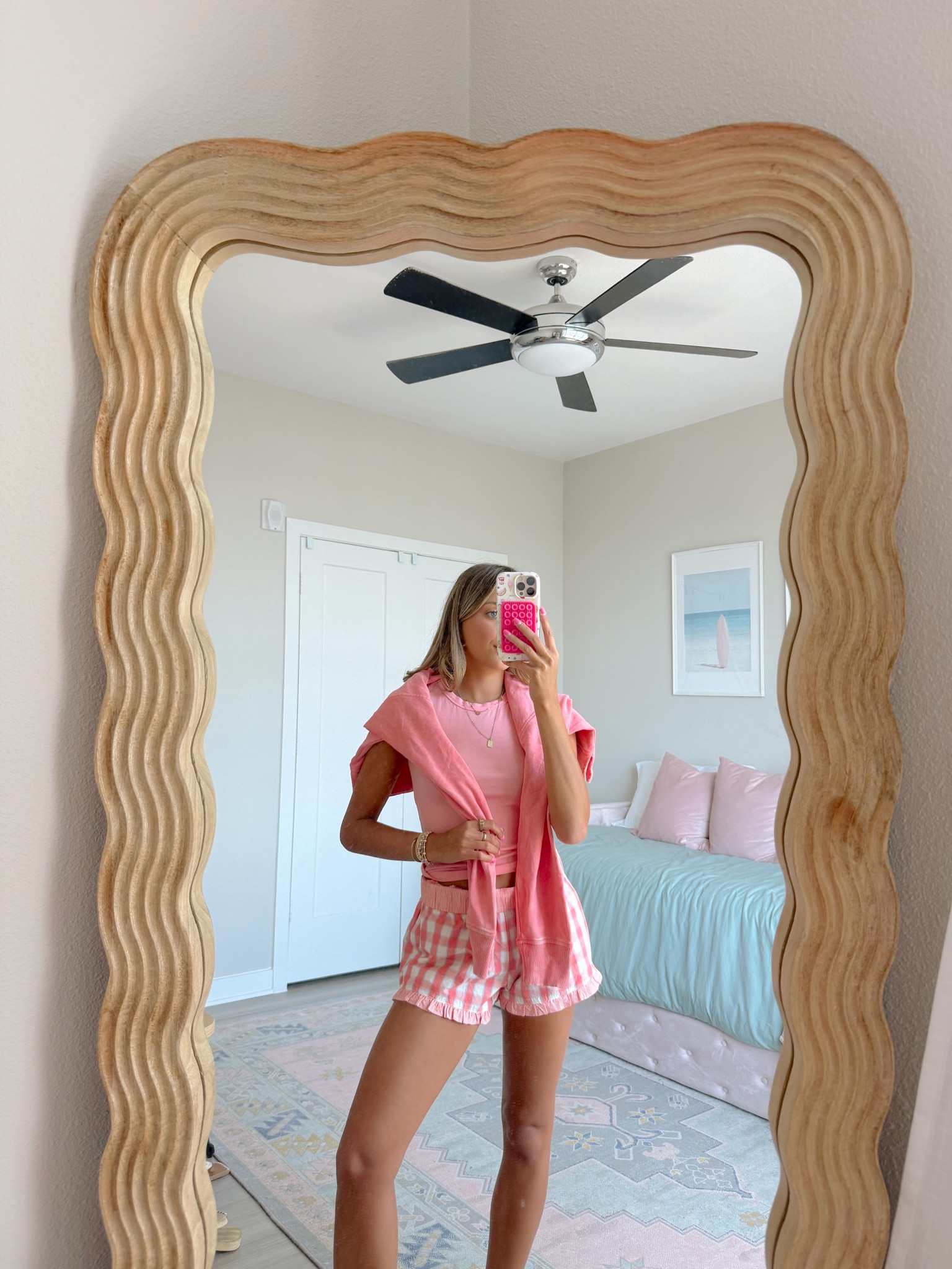 cute new spring outfit from American Eagle 🌸 wearing an XS and 00 regular 💕