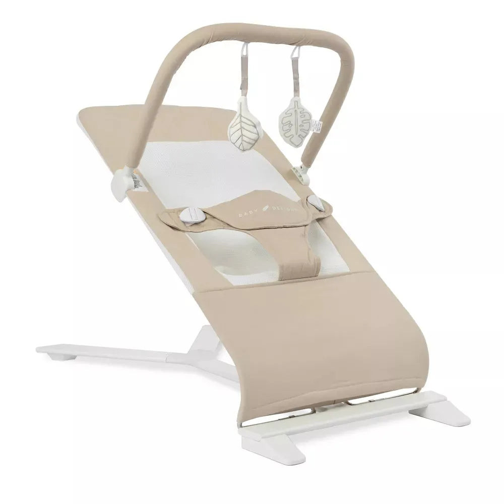 Alpine Organic Deluxe Portable Bouncer - Oat | REBEL (formerly Rebelstork)