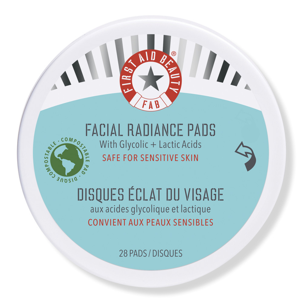 First Aid Beauty Facial Radiance Pads with Glycolic + Lactic Acids - 28 ct | Ulta