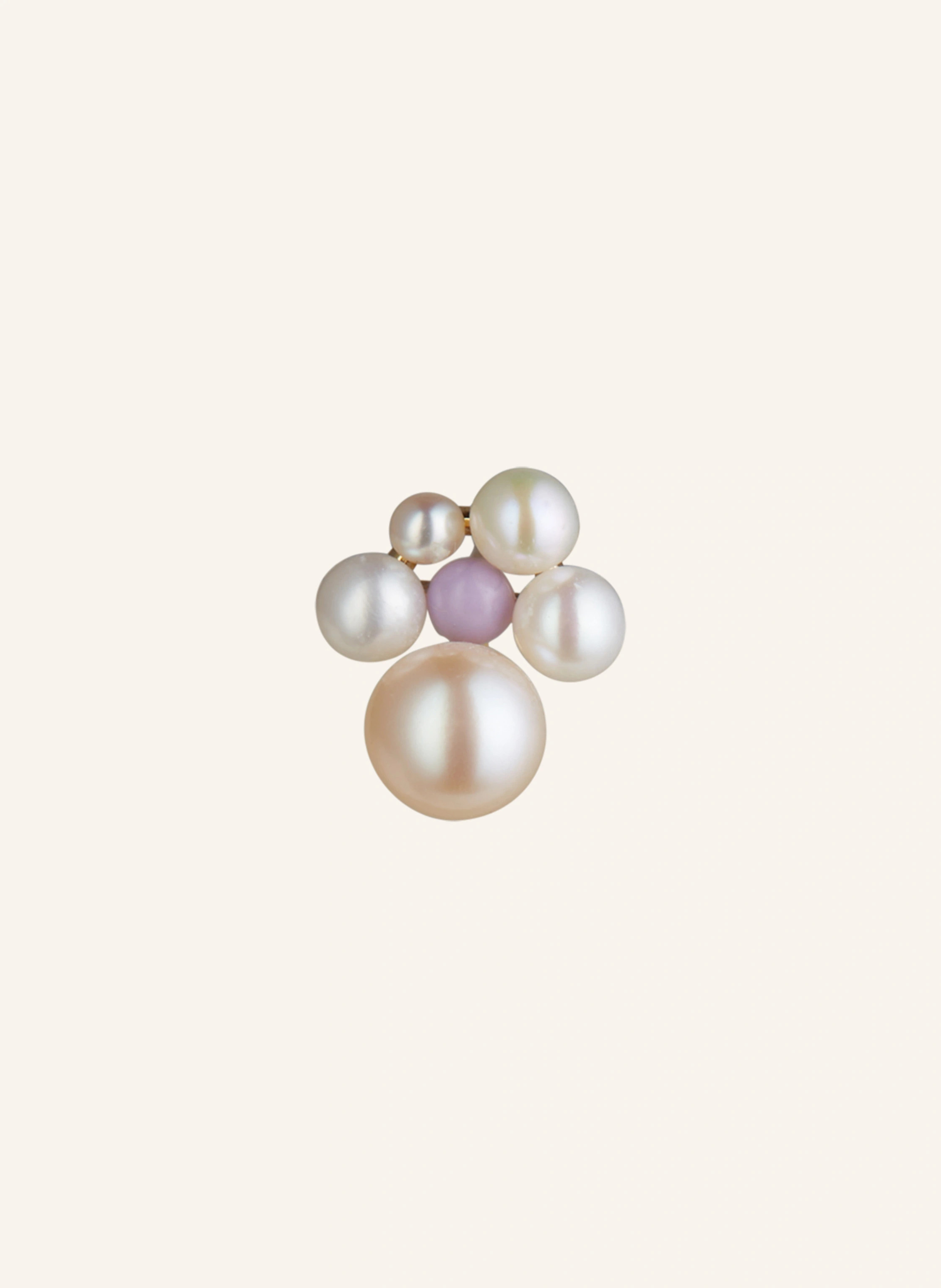 LULU Copenhagen Ohrstecker BOUQUET PEARLS in weiss / helllila / gold | Breuninger (DACH)
