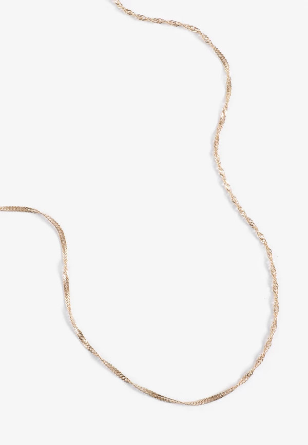 Everyday Layers Gold Twisted Chain Necklace | Maurices
