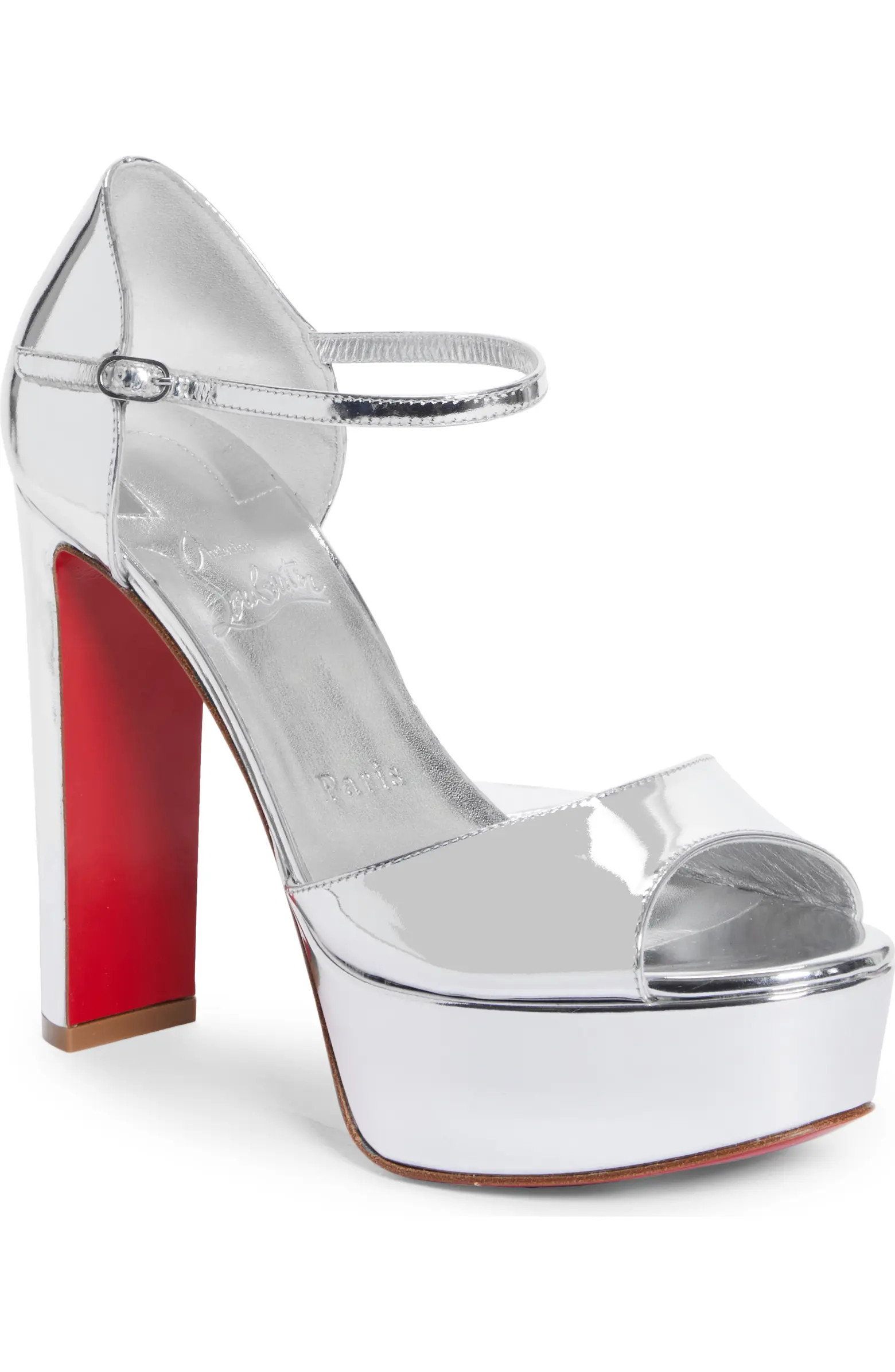 Sandaloo Metallic Peep-Toe Sandal (Women) | Nordstrom