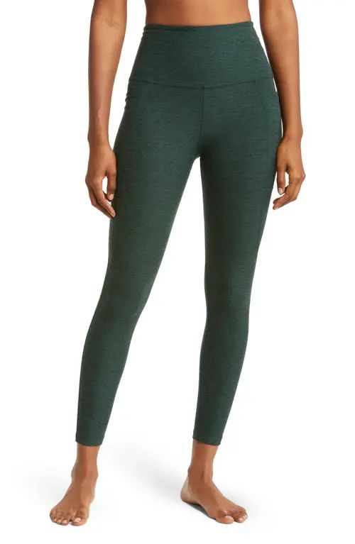 Beyond Yoga Beyond Space Dye High Waist Pocket Leggings in Forest Green - Pine at Nordstrom, Size Sm | Nordstrom