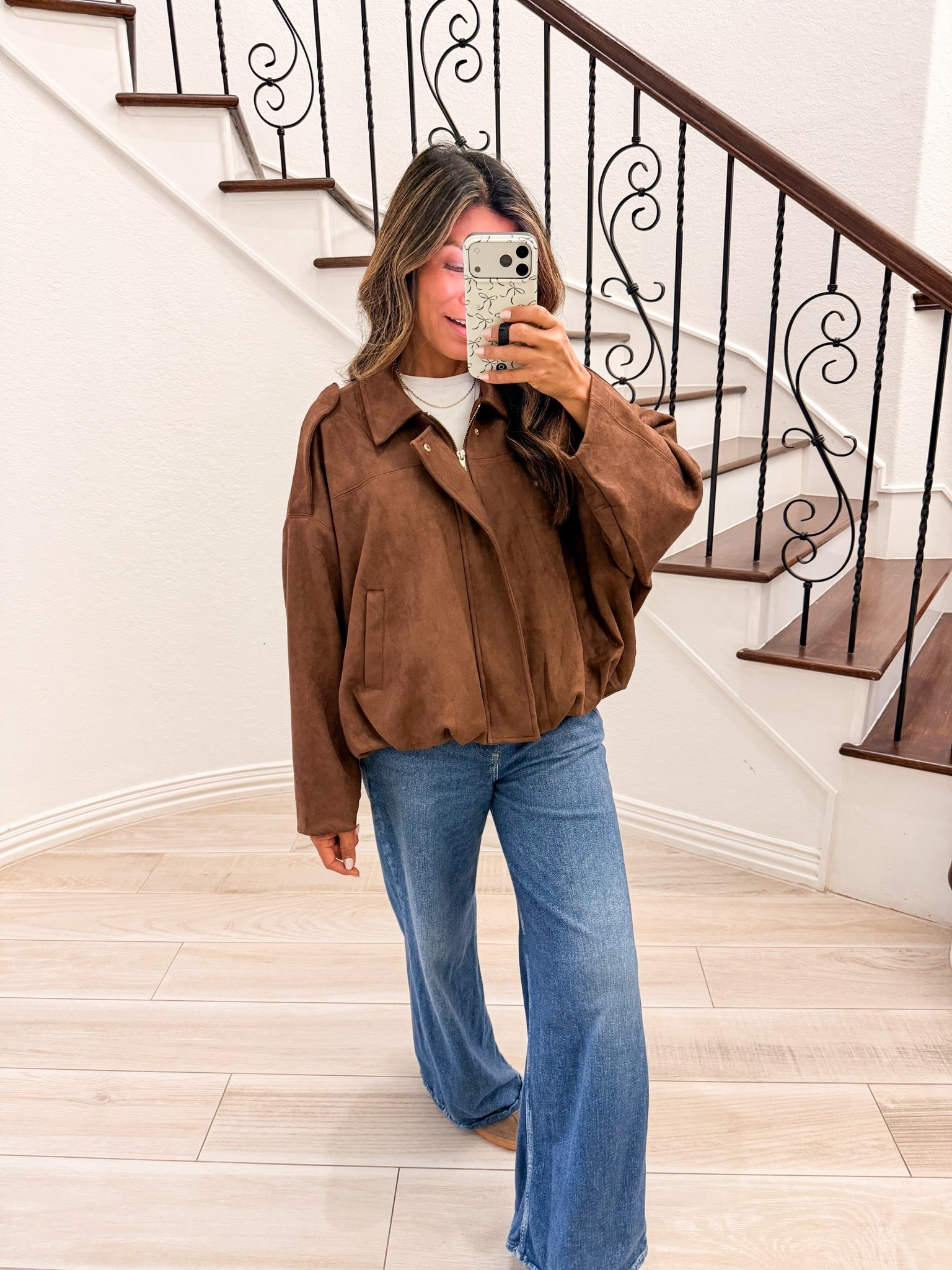 I’m 5’2” 118#ish for reference 
Jacket in size XS. Sweatpant jeans size down. This is the ankle length which is full length on me. Wash is Venice.
Sneakers size down half. 
White tee in medium I sized up. 

Fall jackets, fall outfits, Amazon finds, over 50 style, midlife fashion, petite fashion,midlife women, affordable fashion, fashion over40

#LTKmomlife #LTKPetite #LTKOver40