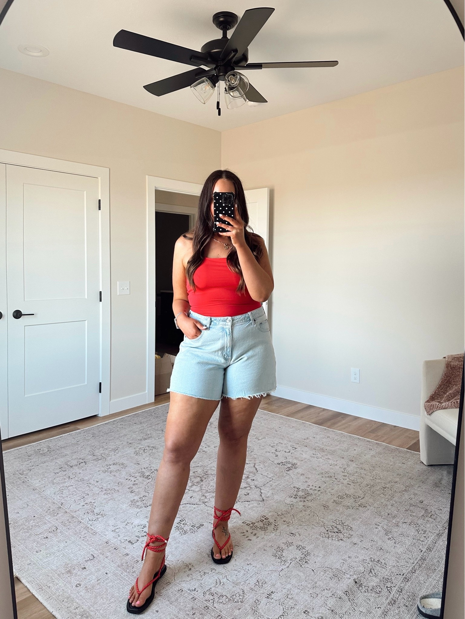 Amazon halter tank - large
Abercrombie curve love dad shorts - 33 (sized up 1)


memorial day outfit

#LTKootd