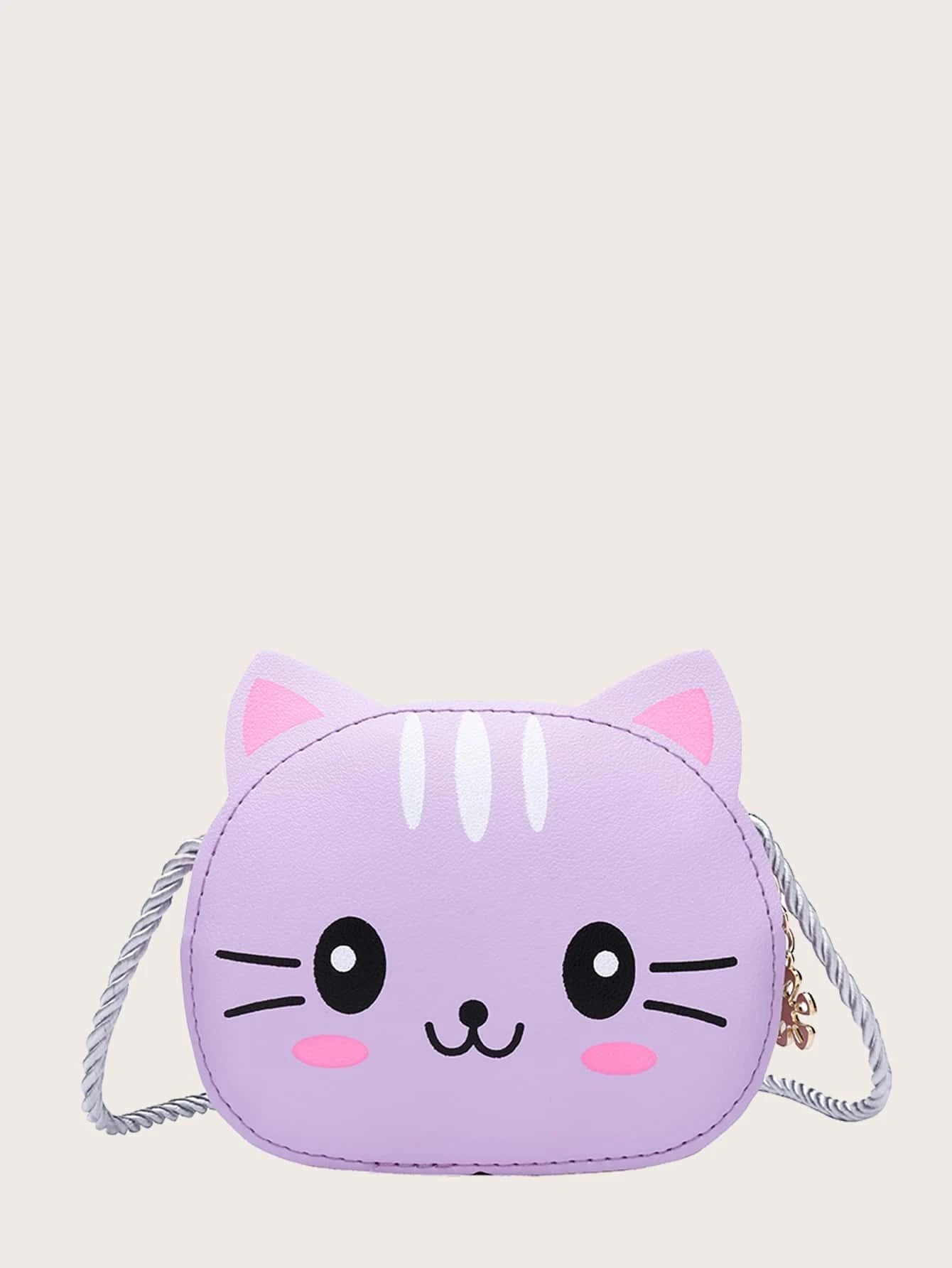 Girls Cartoon Cat Design Crossbody Bag | SHEIN