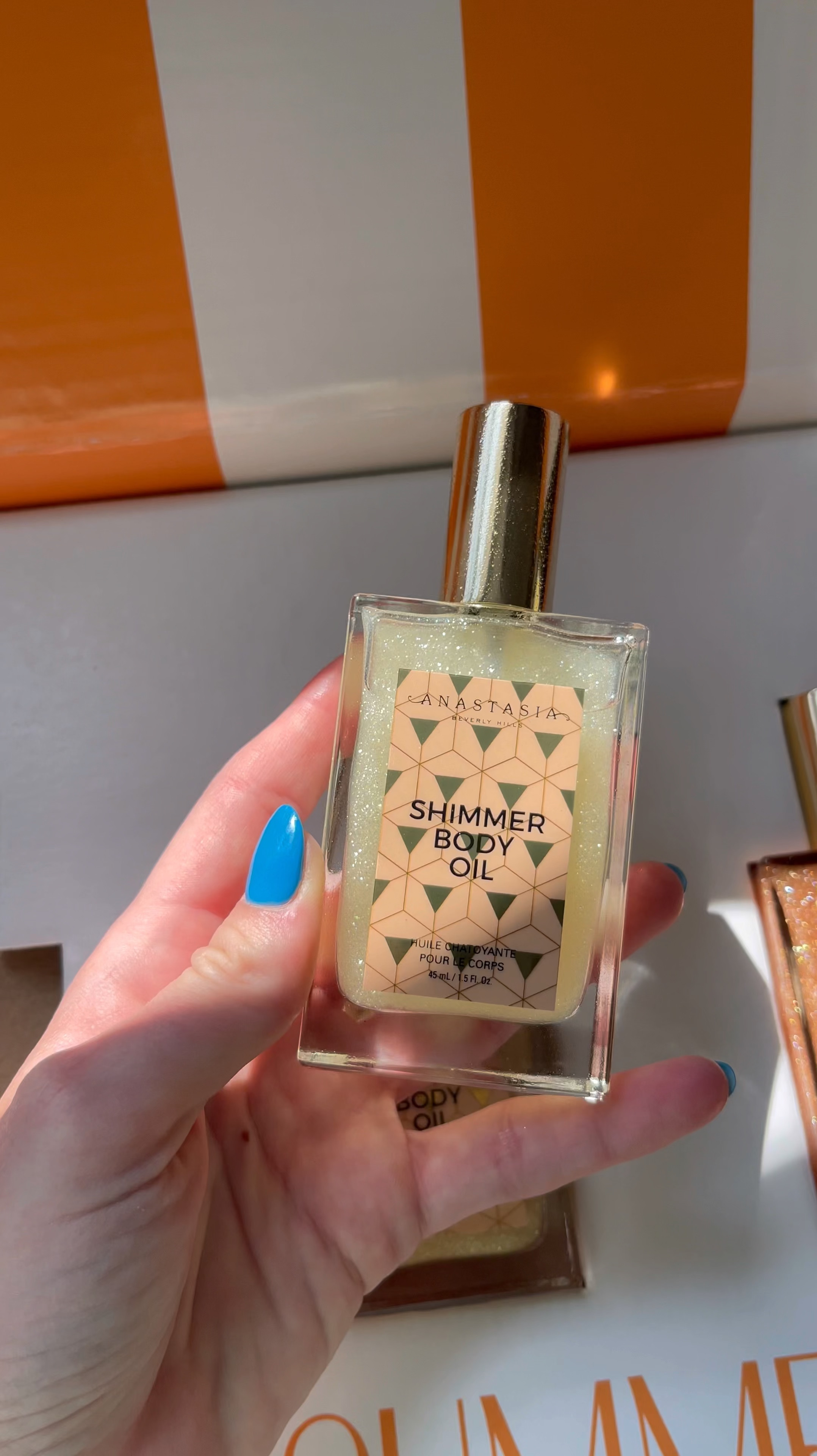 Anastasia Beverly Hills new shimmer body oil- w/ Jojoba Seed Oil and Sweet Almond Oil. Weightless, dries down quick, and leaves skin feeling so hydrated. 

Gorgeous for vacation or a little extra sparkle for a date night! #ad #anastasiabeverlyhills  

#LTKTravel #LTKBeauty #LTKSeasonal