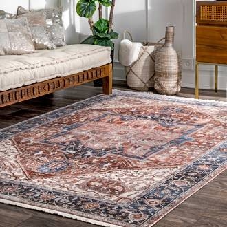 Rugs USA Blue Edessa Tribal Medallion rug - Traditional Runner 2' 6"" x 8' | Rugs USA