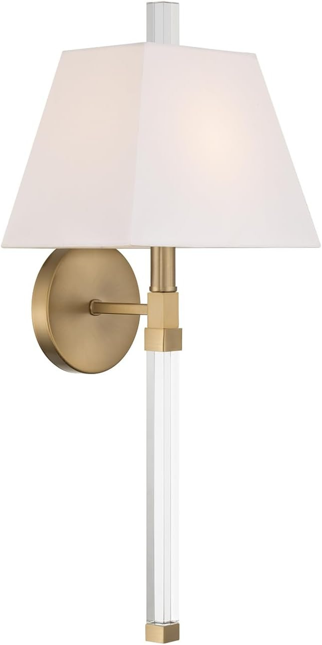 Crystorama Renee 1 Light Aged Brass Bathroom Vanity | Amazon (US)