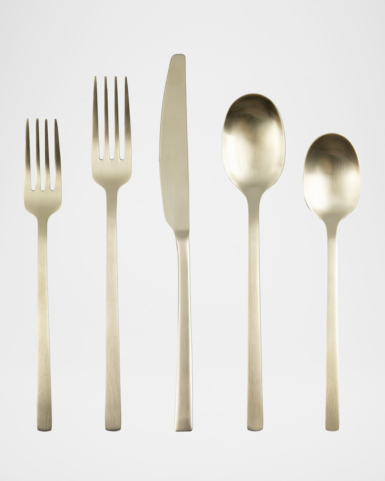 Beacon Champagne Satin 20-Piece Flatware Set | Neiman Marcus