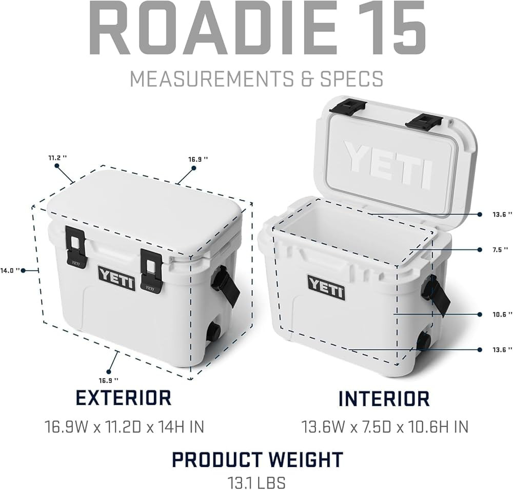 YETI Roadie 15 Hard Cooler with DoubleDuty Shoulder Strap | Amazon (US)