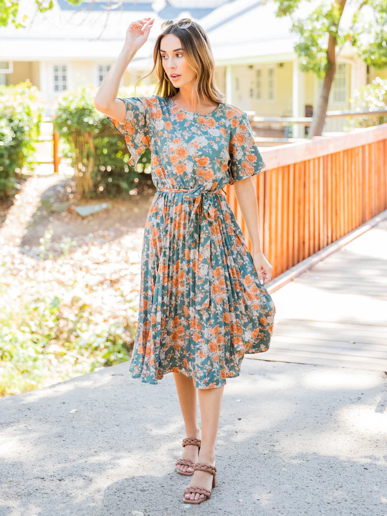 The Shani Dress - Blue/Green | Tickled Teal LLC