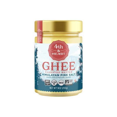 4th & Heart Himalayan Pink Salt Grass-Fed Ghee - 9oz | Target