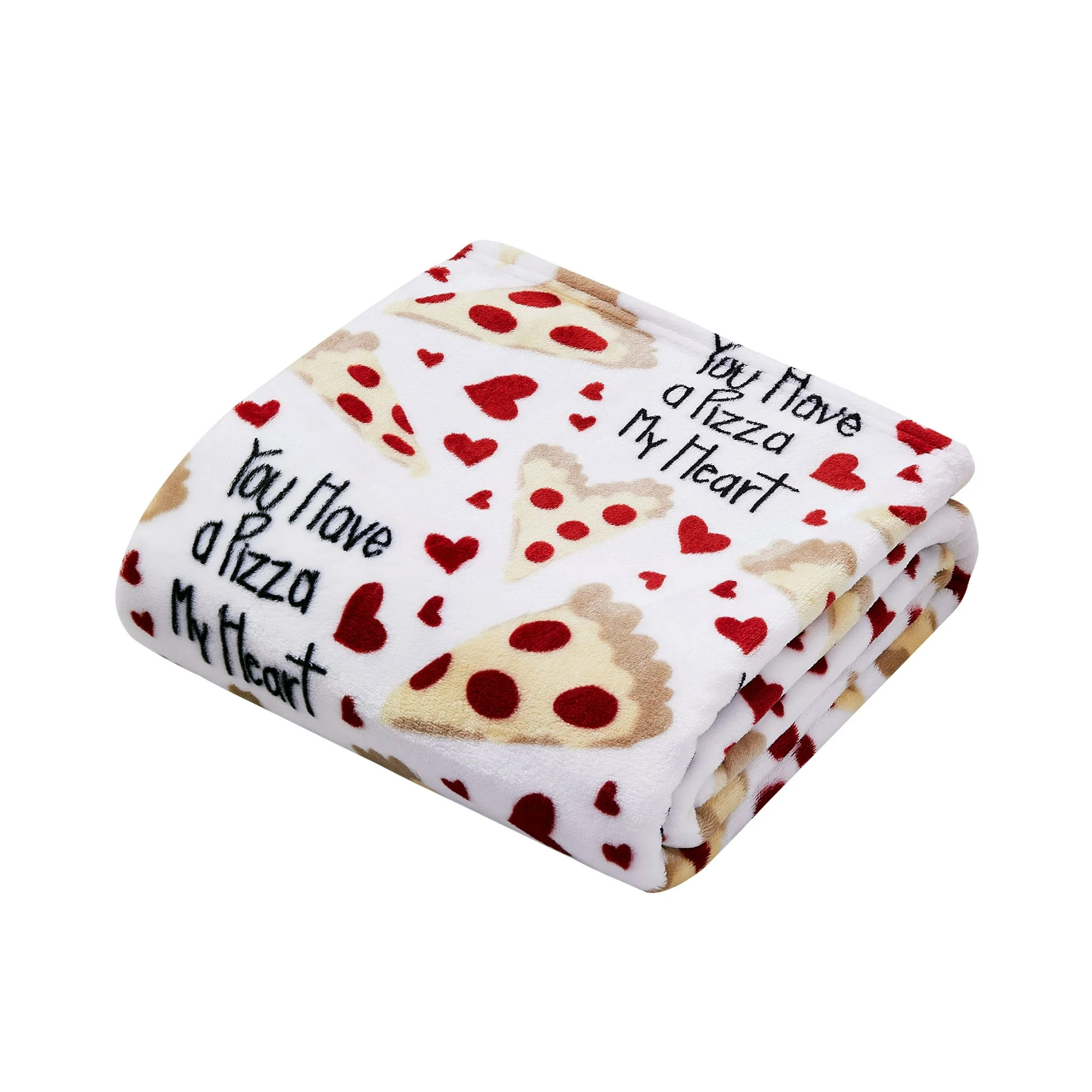 Way To Celebrate Valentine's Day You Have a Pizza My Heart Throw Blanket, Standard Throw - Walmar... | Walmart (US)