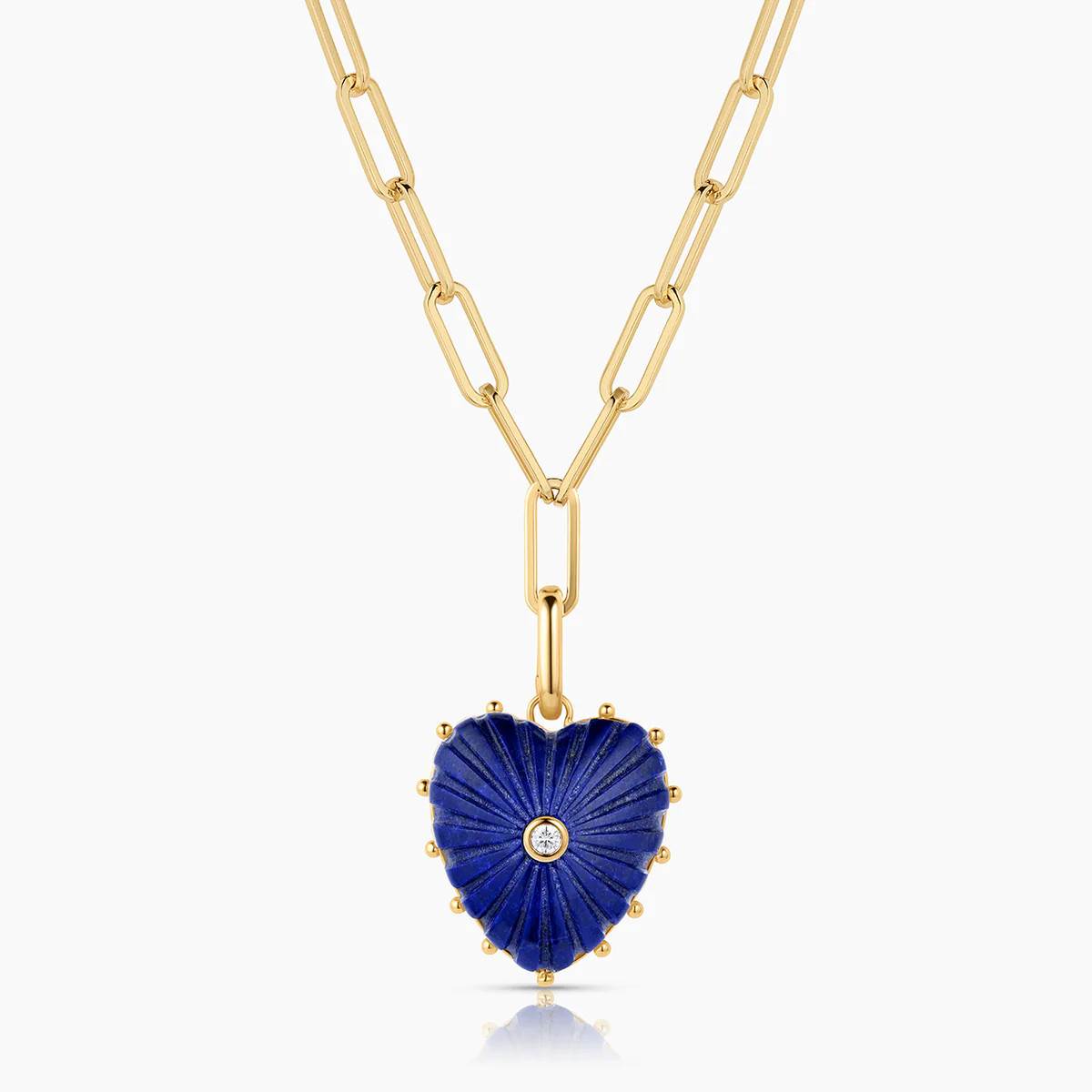 Malene Lapis Clip Necklace | THATCH