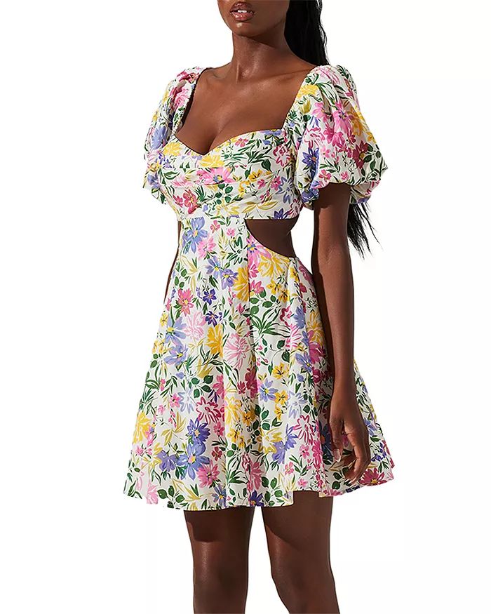 Clarita Floral Print Cutout Dress | Bloomingdale's (US)