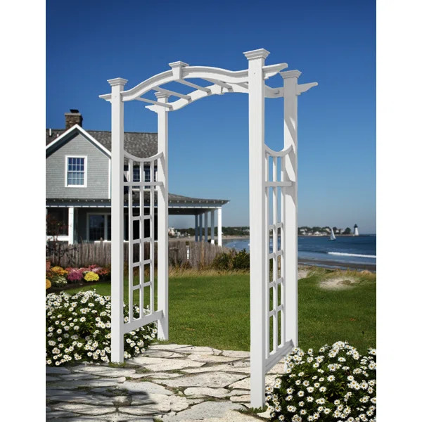 White Vinyl Arbor | Wayfair North America