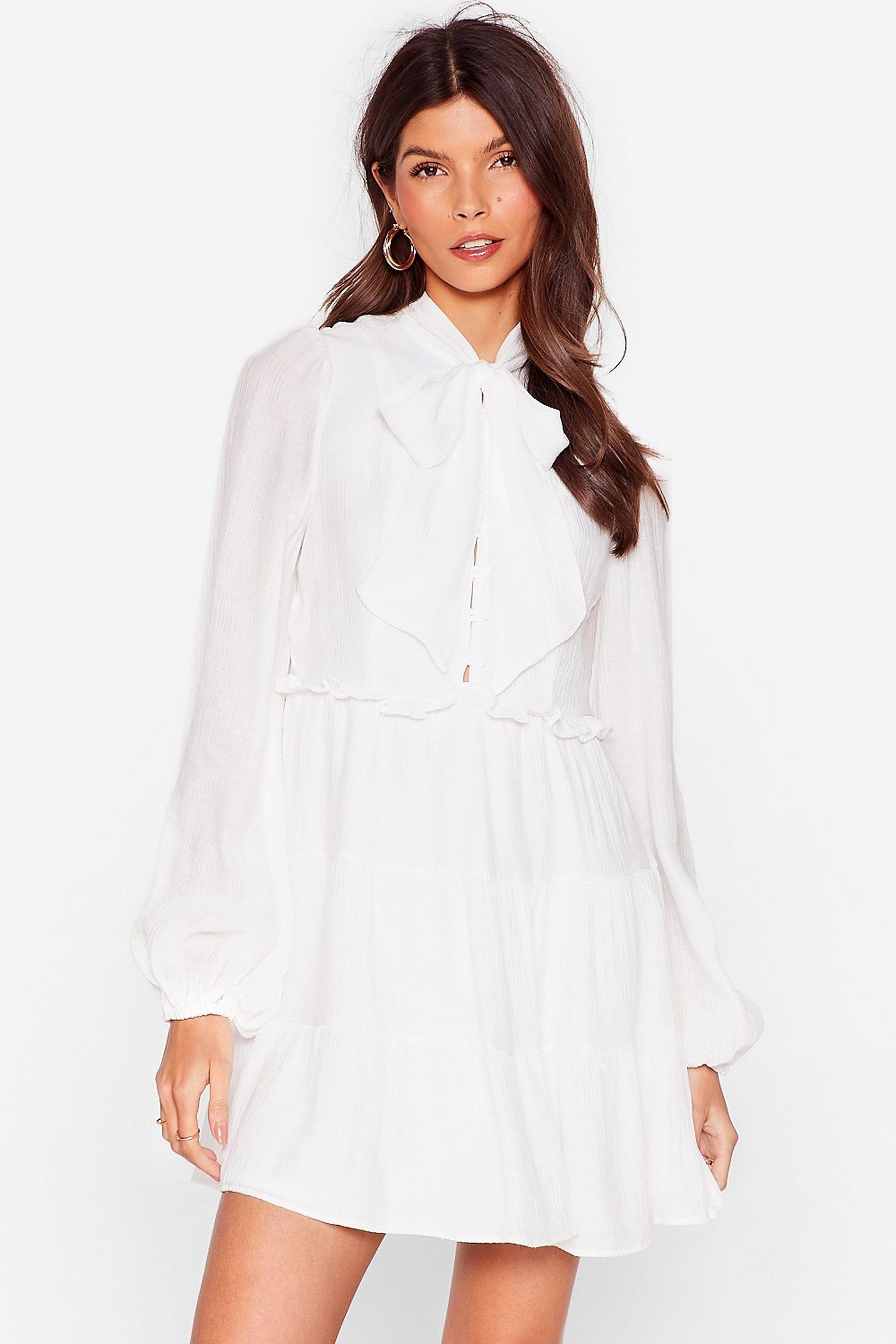 Got It on Texture Pussybow Mini Dress | NastyGal (US & CA)