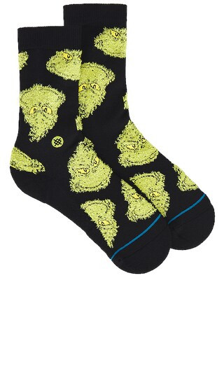 Stance Mean One Sock in Black. - size M | Revolve Clothing (Global)