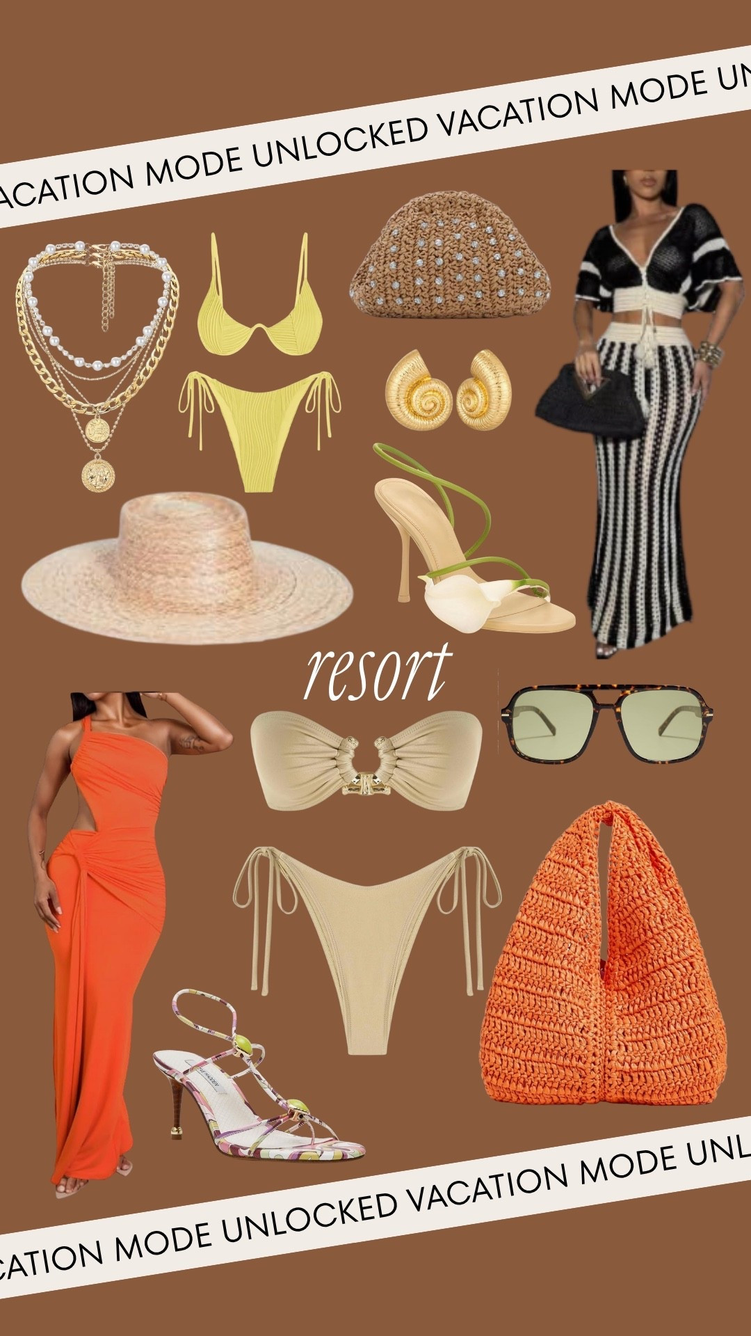 Hi babes!

Vacation mode officially unlocked 🌴✨

These are the kind of resort pieces that instantly make you feel elevated the second you put them on — bold colors, chic swimwear, statement accessories, and effortless vacation looks that photograph so beautifully.

Where to wear these:
Beach vacations
Resort dinners
Pool days
Tropical getaways
Summer nights out

I love pieces like these because you can mix and match the swimwear, bags, shoes, and accessories to create so many different vacation looks while still keeping your wardrobe feeling elevated and intentional.

Everything is linked below

xx Kira | Kira’s Fashion Finds

34D - 27 - 40 | size small or 4

#LTKTravel #LTKSwim