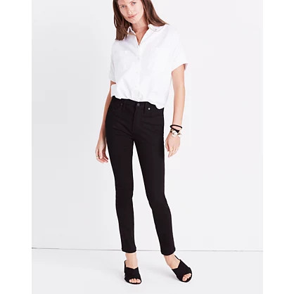 9" High-Rise Skinny Jeans in ISKO Stay Black™ | Madewell
