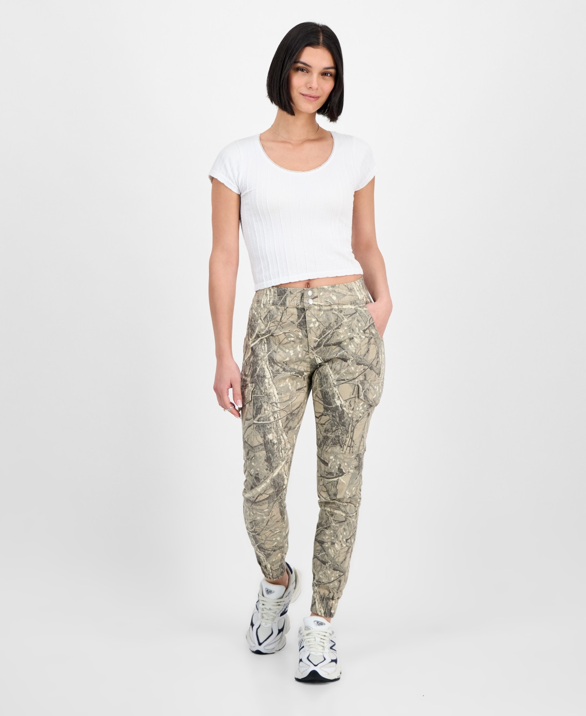 Madden Girl Juniors' Camo Print Jogger Pants - Hunting Camo | Macy's