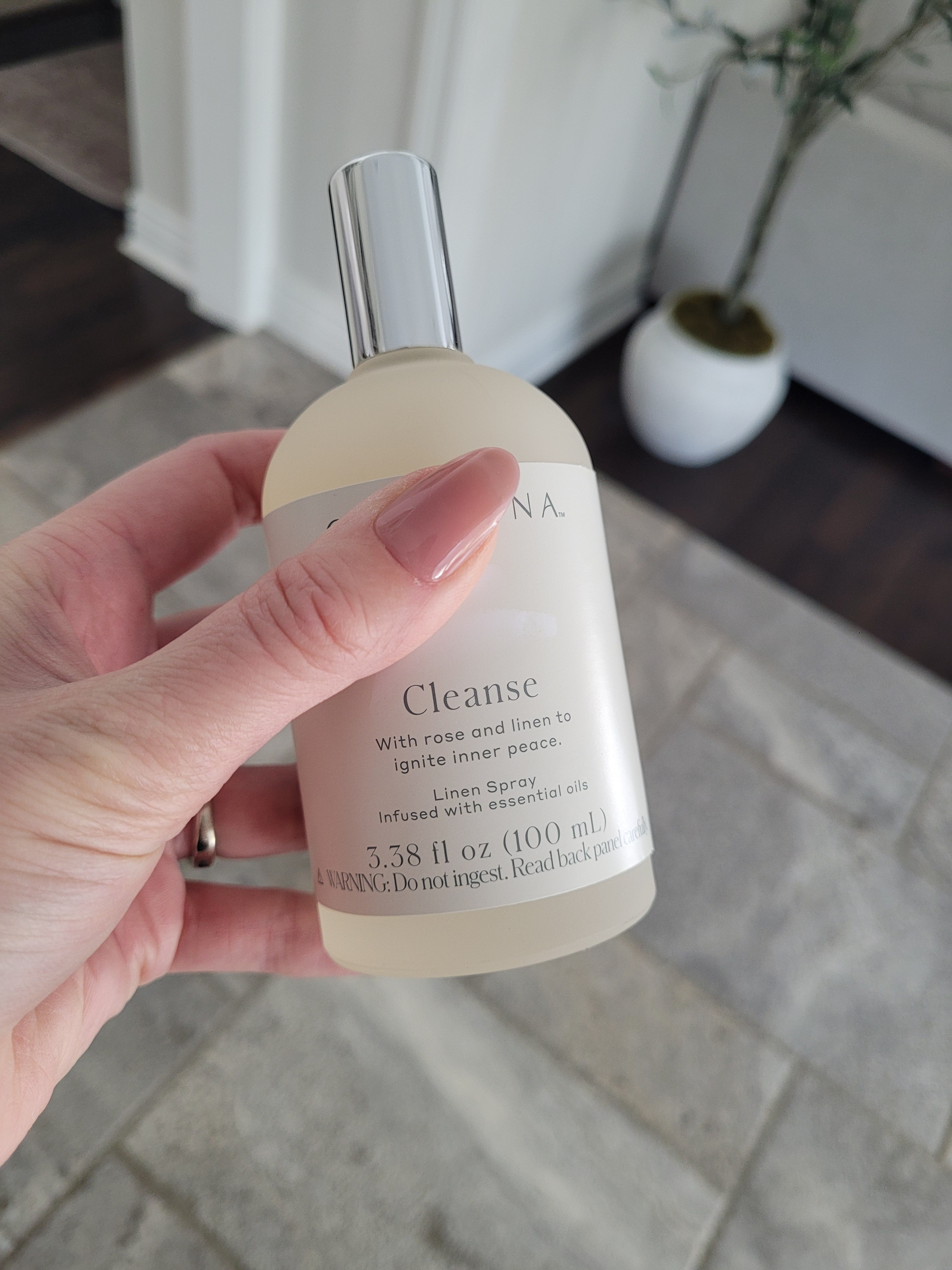 Refreshed all of my upholstery, throw pillows, sheets,  and bedding with this linen spray - an absolute must for spring cleaning your bedroom,  living room, and more! It smells so good! @Target 

#LTKdayinmylife #LTKHome