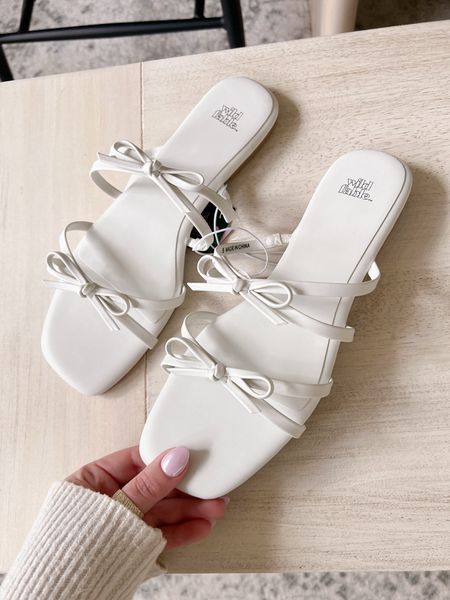 The cutest white bow sandals on sale for Target Circle Week! 🤍  the sale makes them $17.50 — grab your size before they sell out! 

Wild Fable sandals, target sale, white shoes, vacation, girly wardrobe, casual shoes, new arrivals, fancythingsblog, target circle deal 

#LTKshoecrush #LTKsalealert #LTKxTarget