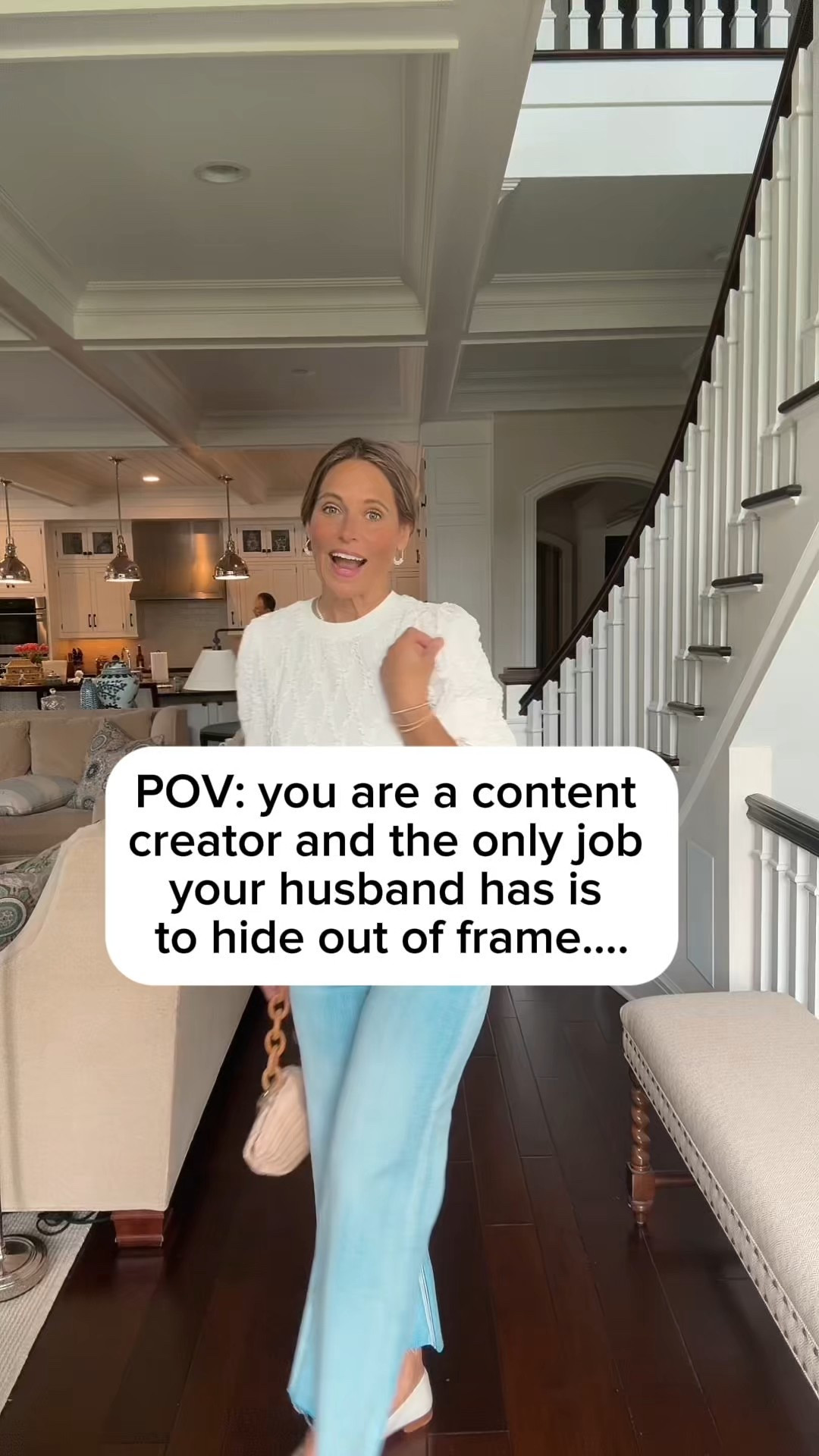 Can you spot him?

lol! Life working at home!

As an aside! I do love this shirt! So good and use code TANDT10 for 10% off!

#LTKStyleTip #LTKOver40 #LTKSaleAlert