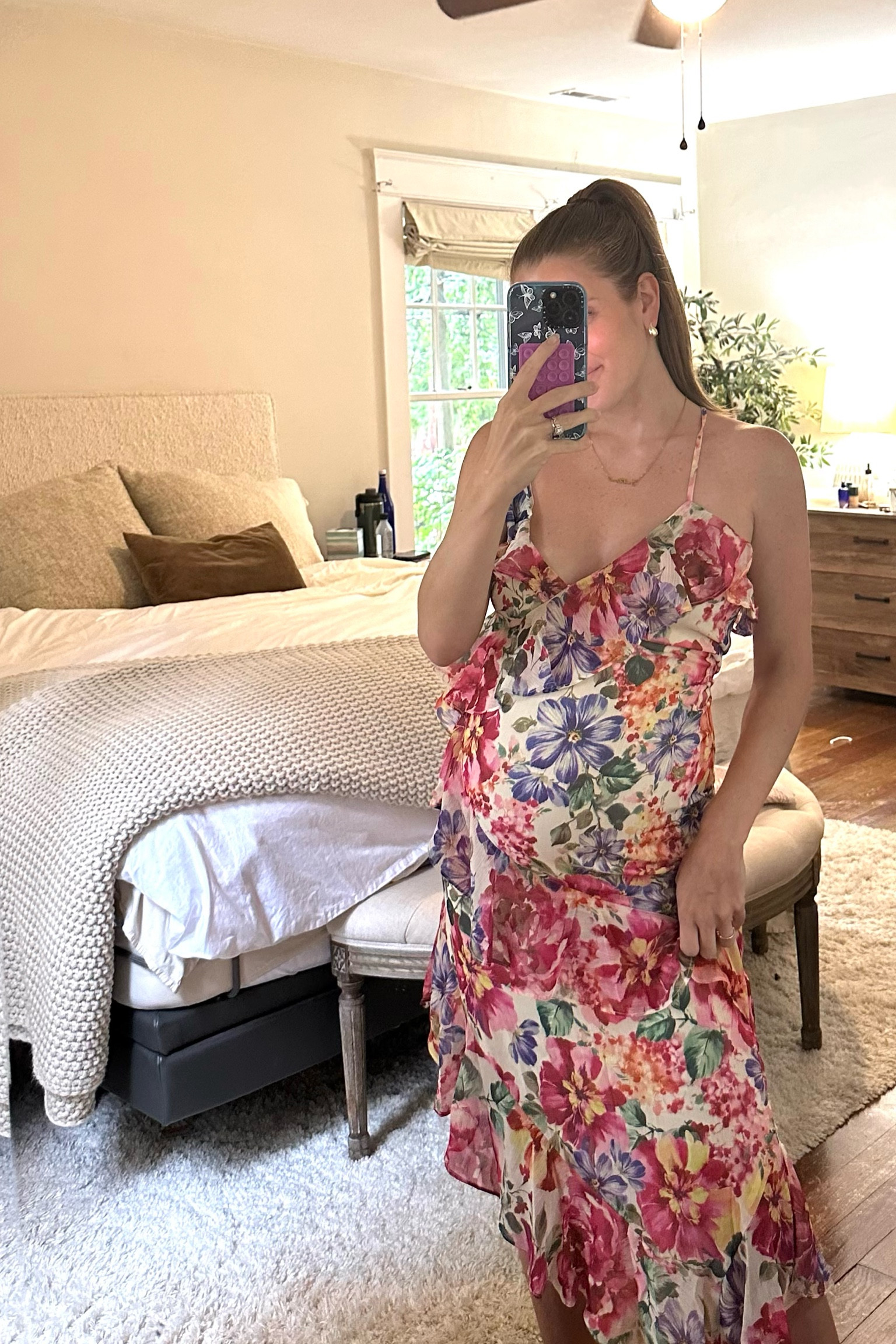Living for these colors 💐 love this dress for a brunch with friends, showers and everything in between 🤍 wearing a small ! RACH30 gets you 30% off !!

#LTKFindsUnder100 #LTKBump #LTKStyleTip