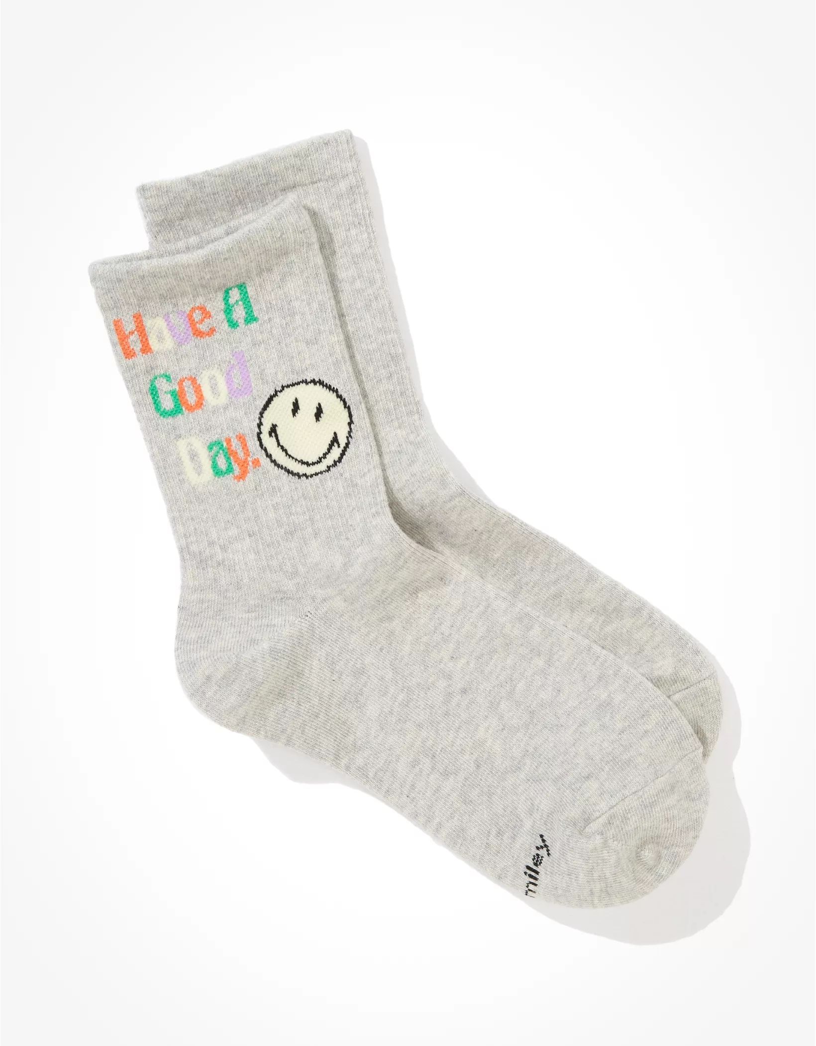 AE Have A Good Day Smiley® '90s Crew Socks | American Eagle Outfitters (US & CA)
