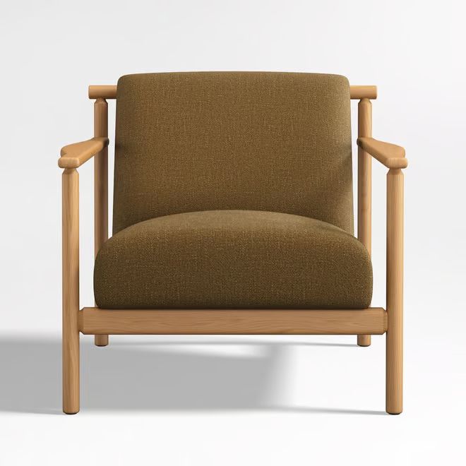 Ojai Upholstered Wood Frame Accent Chair + Reviews | Crate & Barrel | Crate & Barrel