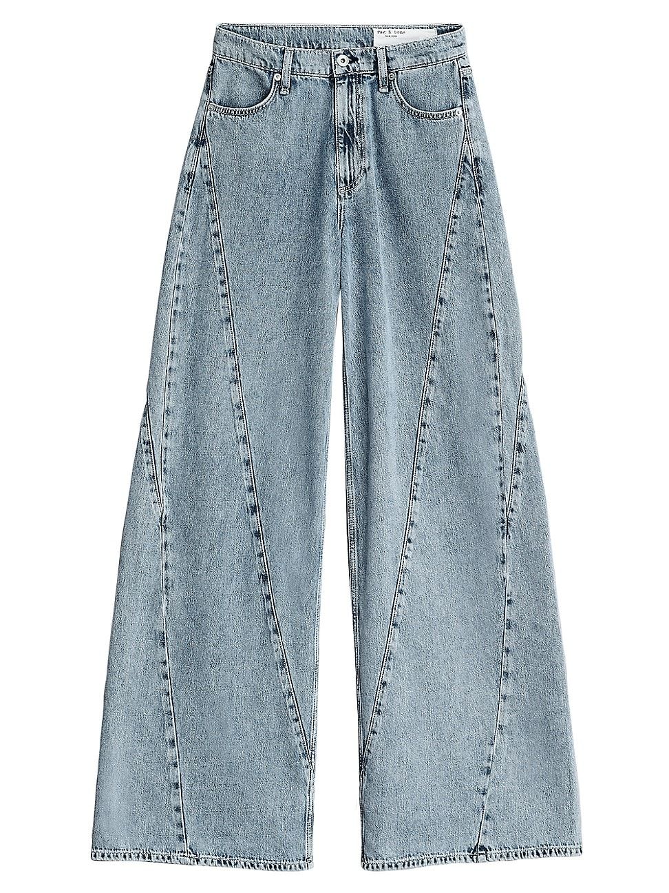 Women's Sofie Splice High-Rise Rigid Wide-Leg Jeans - Alisha - Size 30 - Alisha - Size 30 | Saks Fifth Avenue